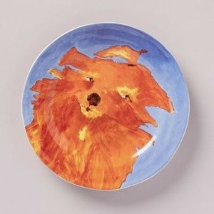 ANTHROPOLOGIE Carole Akins Bianca Dessert Plate